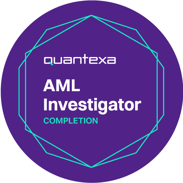 AML Investigator Academy Completion badge