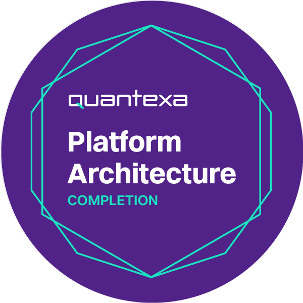 Quantexa Platform Architecture Completion badge