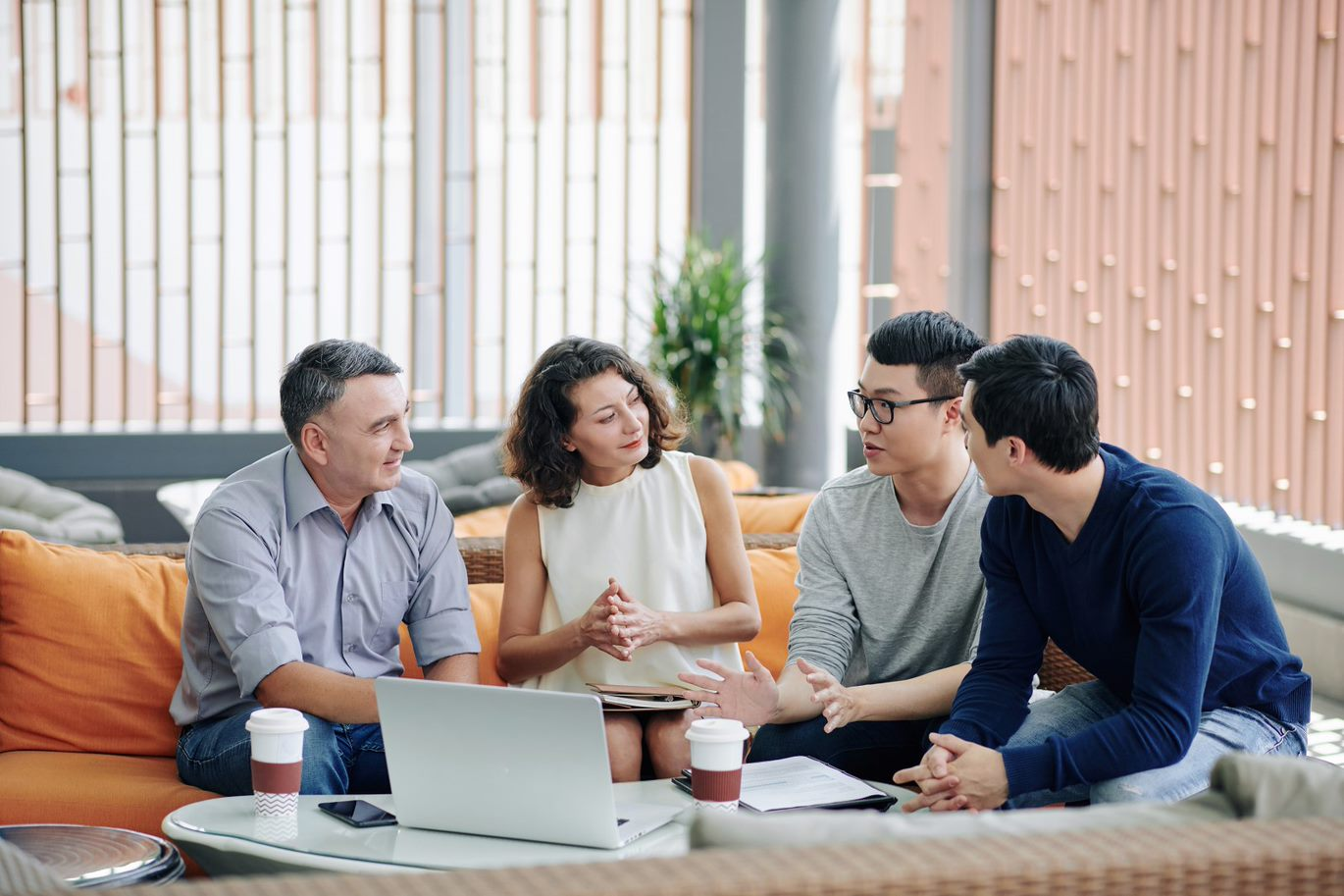 People working together in an office