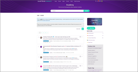 Screenshot of Academy topic page
